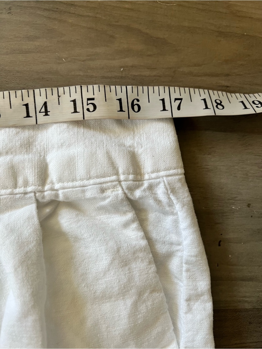 Gap White Linen Cotton Blend Pleated Trouser Wide Leg High Rise Pant SZ 14 Long - Picture 12 of 15